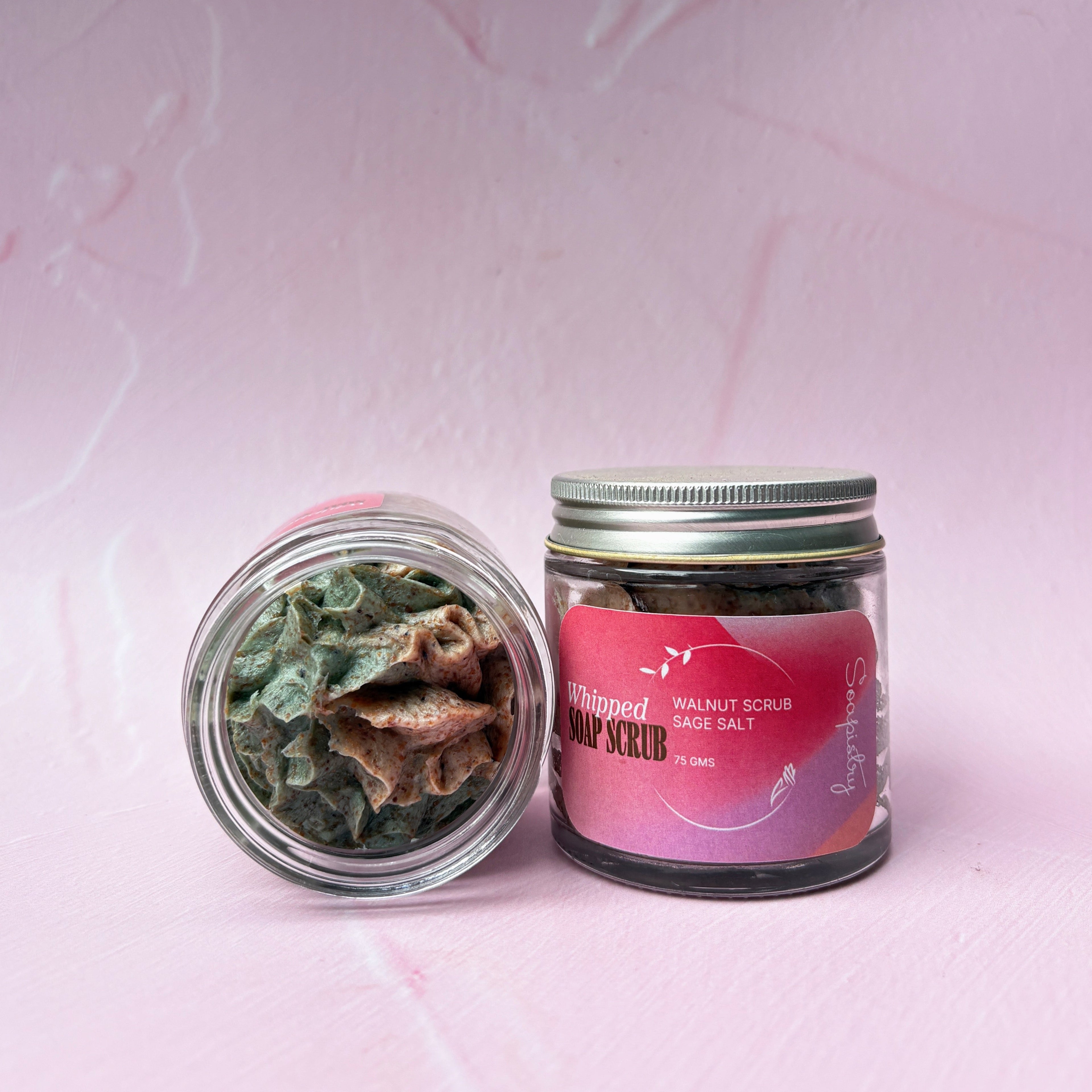 Sage & Salt Walnut Whipped Soap Scrub - 75G